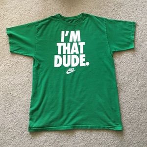 Green Nike t shirt