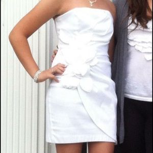 White cocktail dress