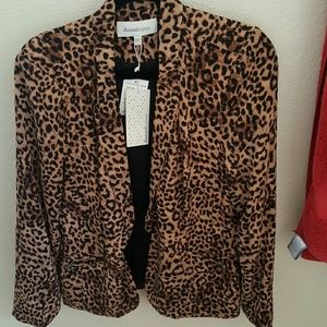NWT Leopard blazer