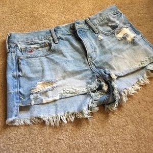 Hollister- high waisted shorts size 7.