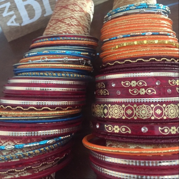 Urban Outfitters Jewelry - 70pc Indian Bangle set