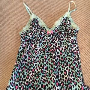 Betsey Johnson leopard pajama set