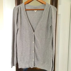 Gray cashmere Aritzia cardigan