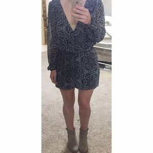 BCBG Kaleidoscope Snake Romper