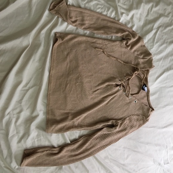 Lace-up top