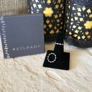 TWO Silpada Strl Silver Roundabout Rings R2063