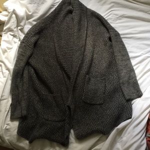 Oversized knit cardigan