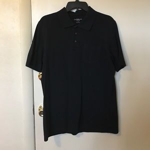 Men's Short Sleeve Black Polo