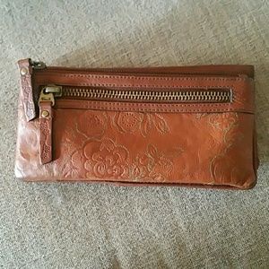 Brown leather Fossil wallet