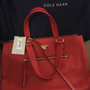 NWT Cole Haan Ellie Large Triple Entry Satchel