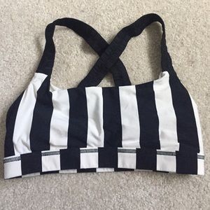 Lululemon striped sports bra