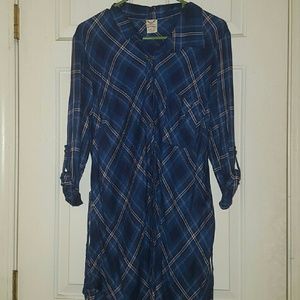 Plaid Shirt Dress