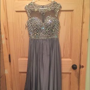 Grey Prom Dress