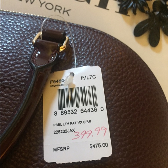 Coach Pebble and Patent Leather Satchel - Picture 3 of 4