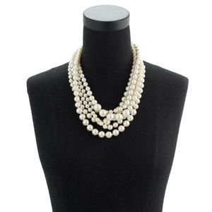 J. Crew Pearl Twisted Hammock Necklace