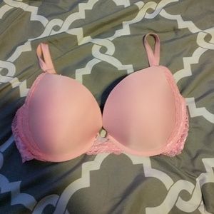 Pink Lace Dream Angels Push-Up Bra