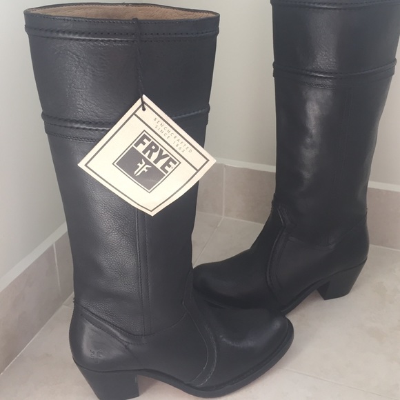 Frye tall black boots sz 6.5 brand new - Picture 2 of 4