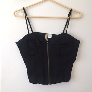 ❗️SOLD❗️ Black H&M crop top