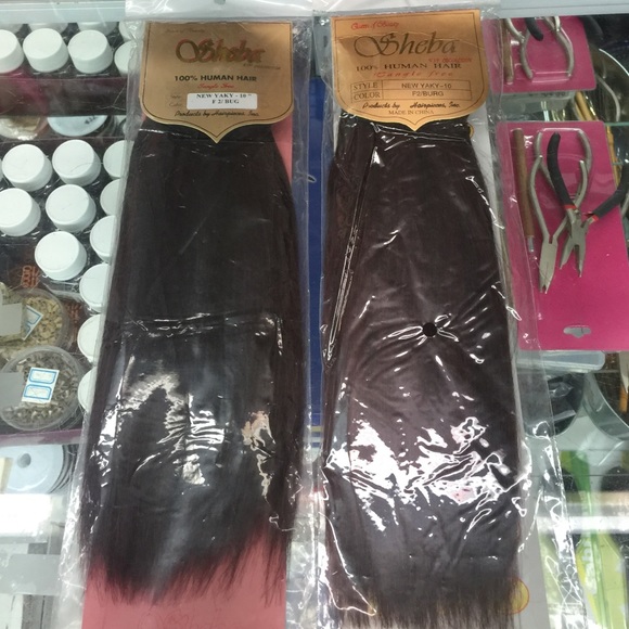 Two pieces for one head. 100% human hair. 10 "