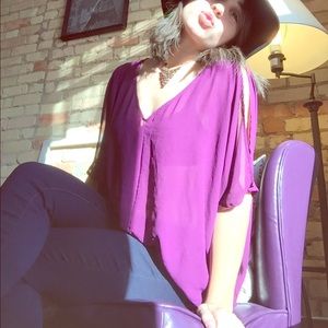 Naked Zebra Plum Top