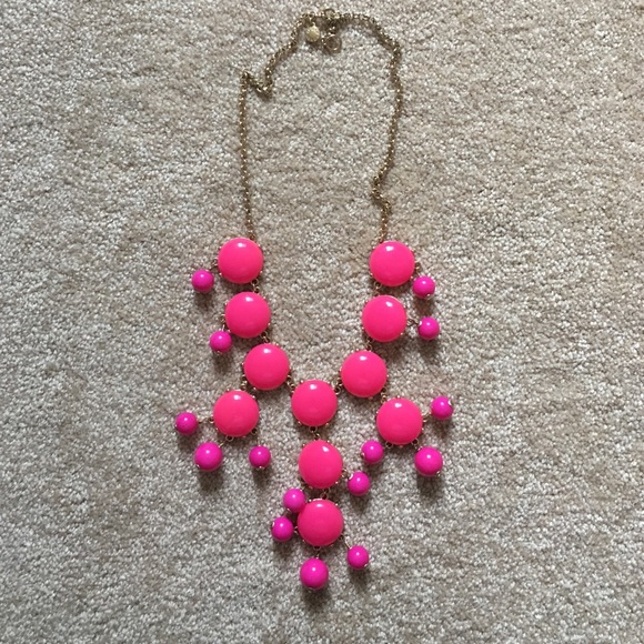 J. Crew Original Bubble Necklace, Fuschia