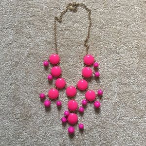J. Crew Original Bubble Necklace, Fuschia