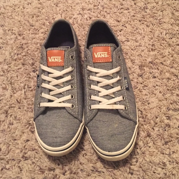 Striped grey vans