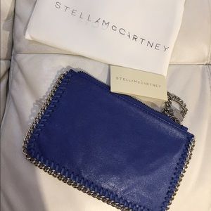Royal blue clutch coin purse wristlet bag