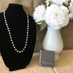 Silpada Sterling Silver and Pearl Necklace N1368