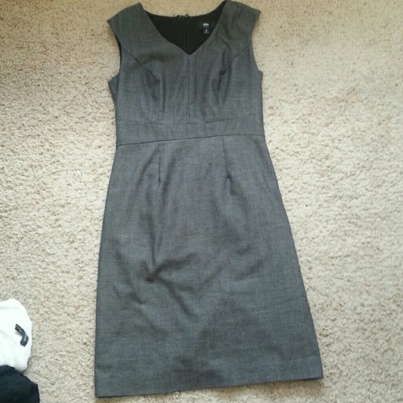 Dark gray work dress.