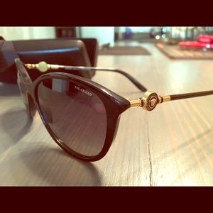 Women's Versace Cat Eye Polarized Sunglasses