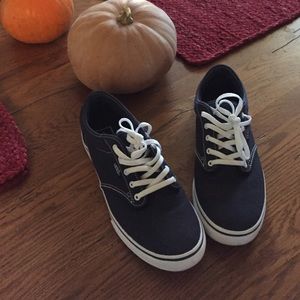 Ladies Vans Size 8. Navy & White