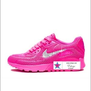 WOMEN Glitter AIR MAX 90 ULTRA BREATHE RUN PINK