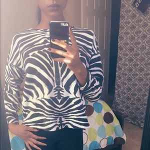 Zebra Print Sweater ✨