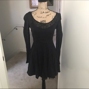 Free People black lace dress