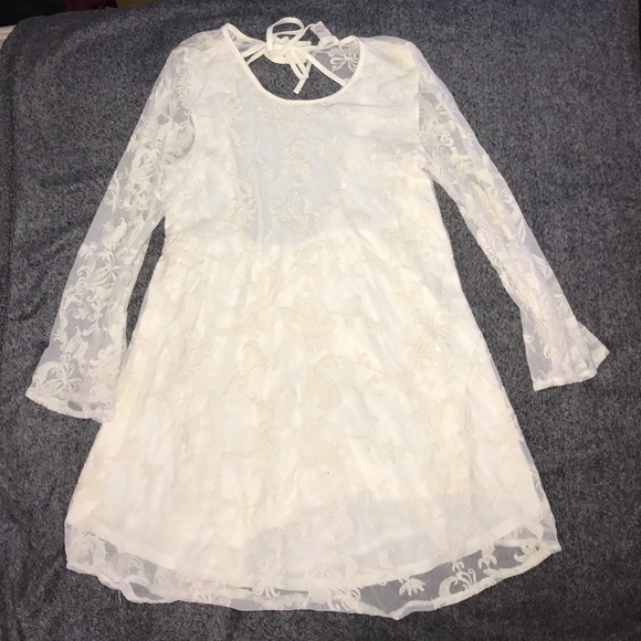 Cream lace dress