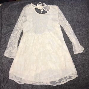 Cream lace dress