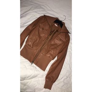 BONGO // Woman's Brown Leather Jacket