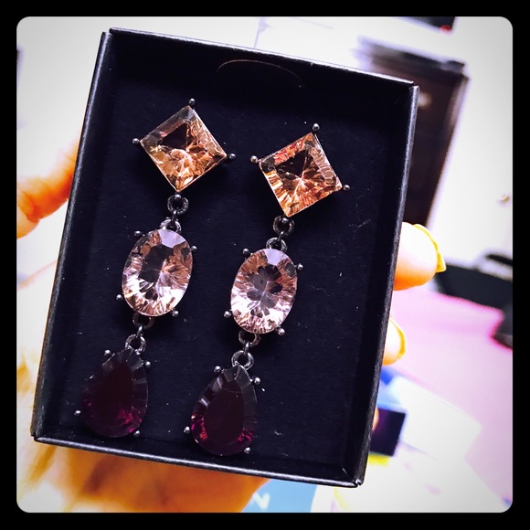 Beautiful rhinestone earrings