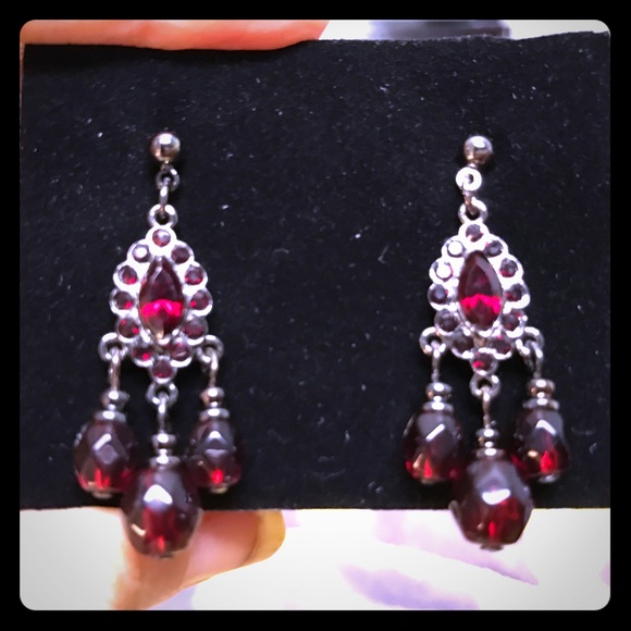 Ruby earrings