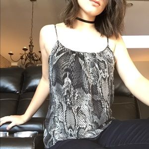 Snake Print Tank Top