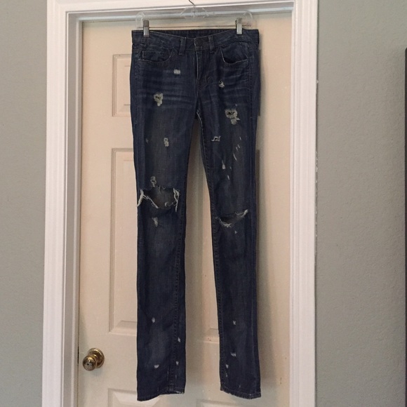 William Rast Destroyed Skinny Jeans