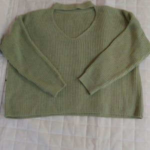 Green Choker Sweater
