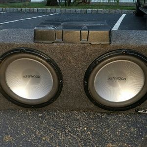 Kenwood Performance Black Subwoofers with Amplifie