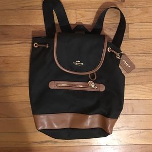 Coach drawstring back pack