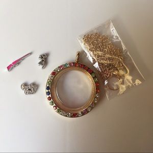 Country Girl Floating Charm Necklace