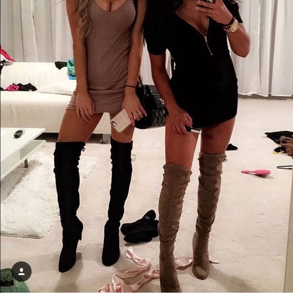 Steve Madden knee high, heel boots