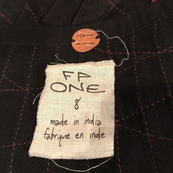 NWOT Free People one plum ribbon rows maxi skirt - Picture 4 of 4