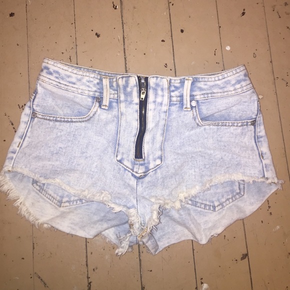 pacsun kendall and kylie high waisted jean shorts