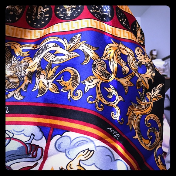 Colorful zodiac scarf